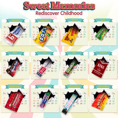 RETRO CANDY YUM ~ 1953 Vintage Candy Box - Nostalgic Candy from the 50s to Celebrate 71st Birthday - 1950s Candy Pack Jr
