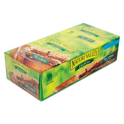 Nature Valley SN3353 Nature Valley Granola Bars, Oats'n Honey Cereal, 1.5oz Bar, 18/Box