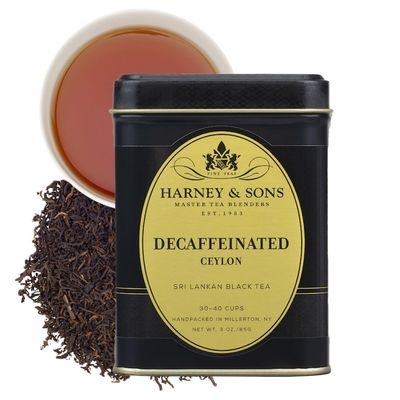 Harney &amp; Sons Fine Teas Decaf Ceylon Black Tea Tin, 3oz Loose Leaf