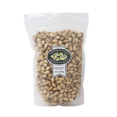 Fiddyment Farms 3lb Sea Salt &amp; Pepper In-shell Pistachios