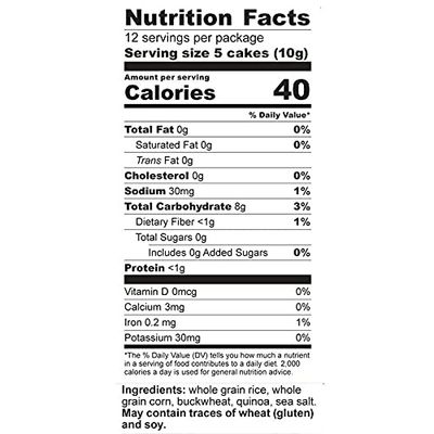 Only Kosher Candy Ultra-Thin Original Wholegrain Multigrain Rice Cake Minis with Natural Ingredients | Kosher Certified Sugar and Fat-Free Delicious Snack, Pack of 3
