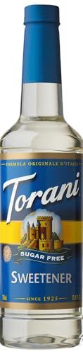 Torani Sugar Free Syrup, Sweetener, 25.4 Ounce (Pack of 1)