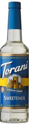 Torani Sugar Free Syrup, Sweetener, 25.4 Ounce (Pack of 1)