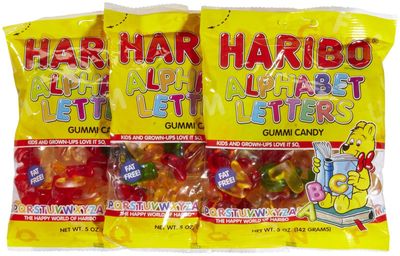 Haribo Gummi Alphabet Letters