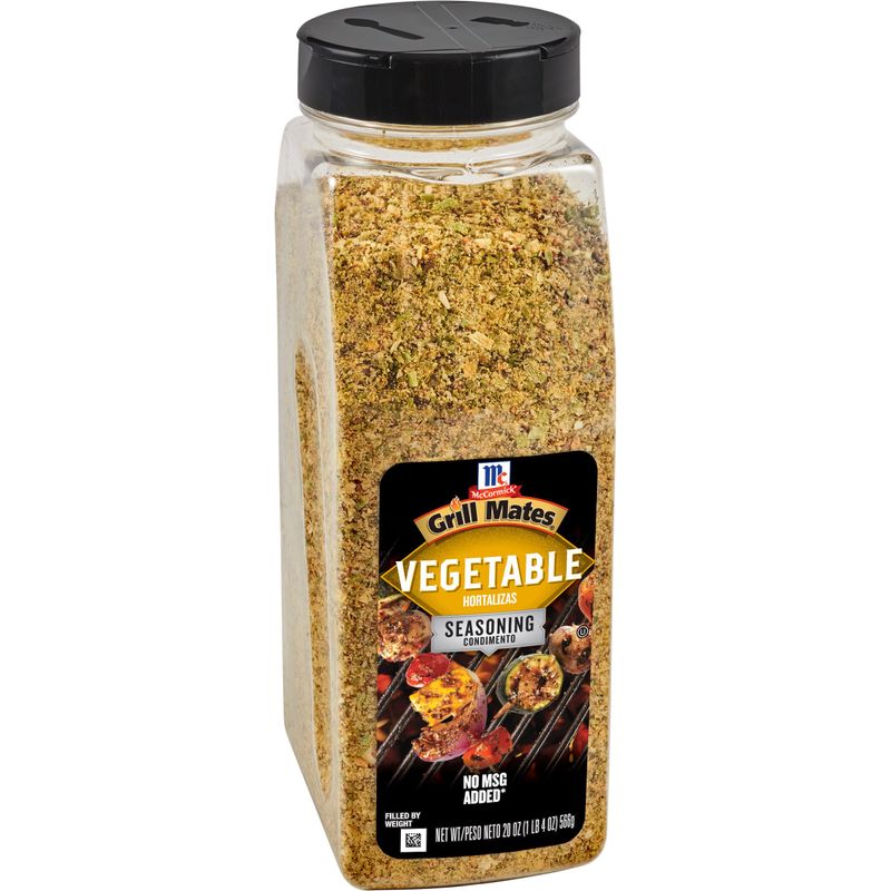 McCormick Grill Mates Vegetable Seasoning, 20 oz - One 20 Ounce Container Vegetable Seasoning Blend With Premium Blend of Spices, Perfect for Kabobs Roasted Vegetables and Pasta