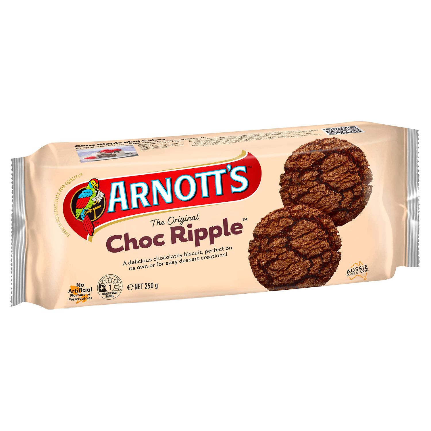 Australian - Arnott&#39;s Choc Ripple Biscuits 250g.
