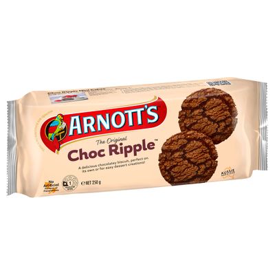 Australian - Arnott&#39;s Choc Ripple Biscuits 250g.