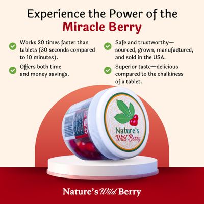 The Small Jar, Miracle Berry As Seen On TV & Tiktok, 6g Premium Ledidi Fruit By Nature's Wild Berry, Turn Sour Sweet With Flavor Changing Berries aka Magic Berries