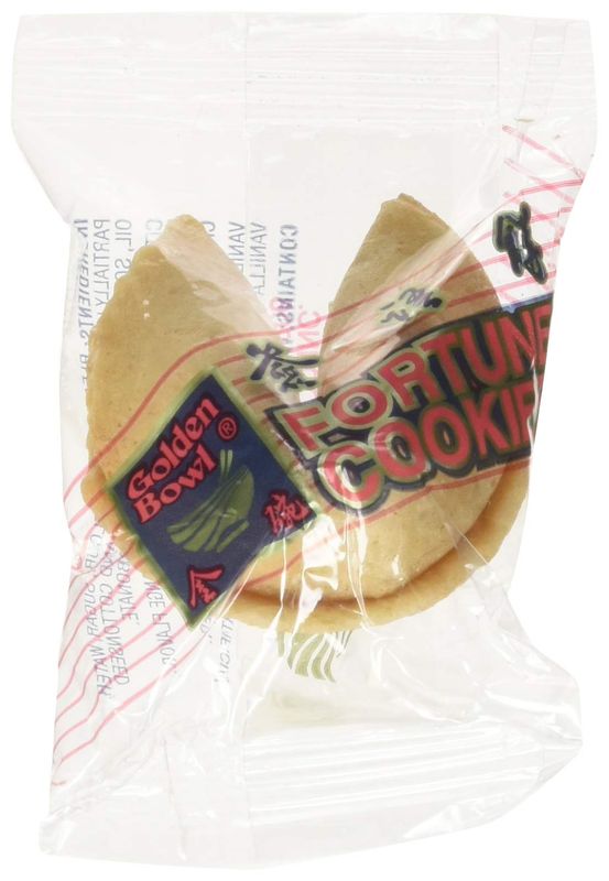 100 Pcs Fortune Cookies Fresh Single Wrap(golden Bowl)