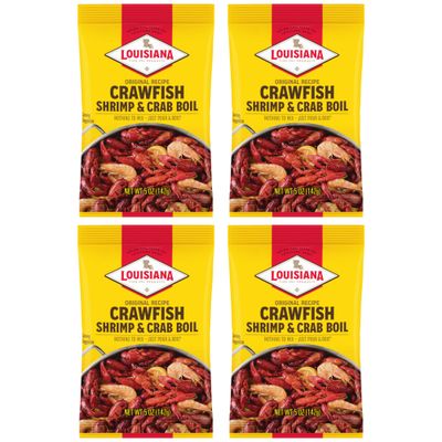 Louisiana Boil Crwfsh Crab Shrimp, 5 Oz (Pack of 4)