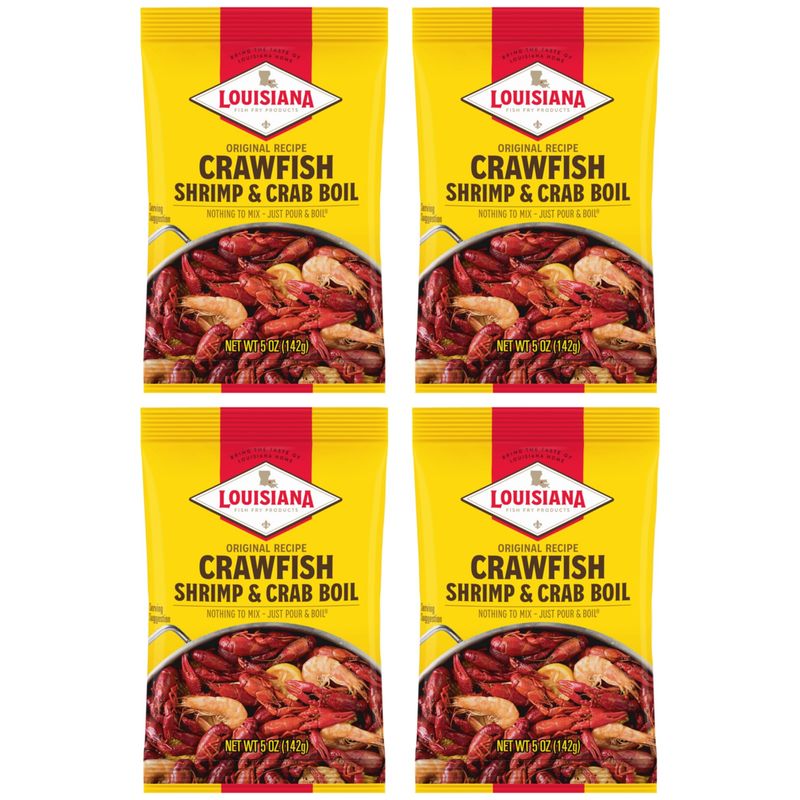 Louisiana Boil Crwfsh Crab Shrimp, 5 Oz (Pack of 4)