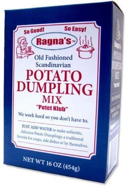 Ragna&#39;s Old Fashioned Scandinavian Potato Dumpling Mix Potet Klub 16 oz - 3 pack