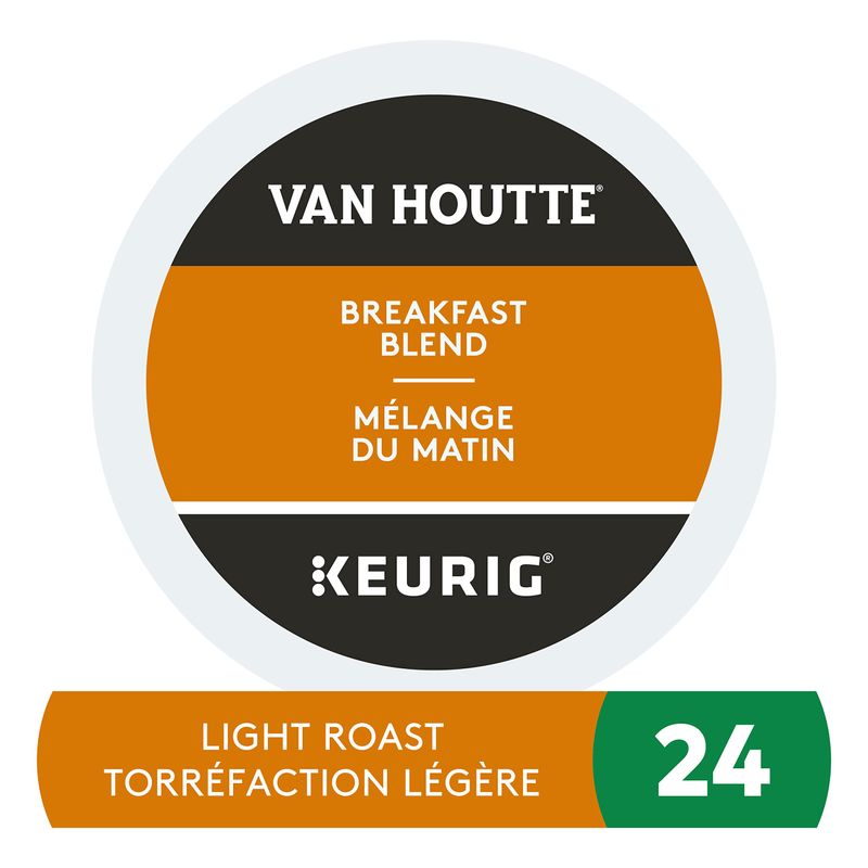 Van Houtte Breakfast Blend Light K-Cups for Keurig Brewers, 24-Count K-Cups