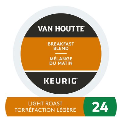 Van Houtte Breakfast Blend Light K-Cups for Keurig Brewers, 24-Count K-Cups