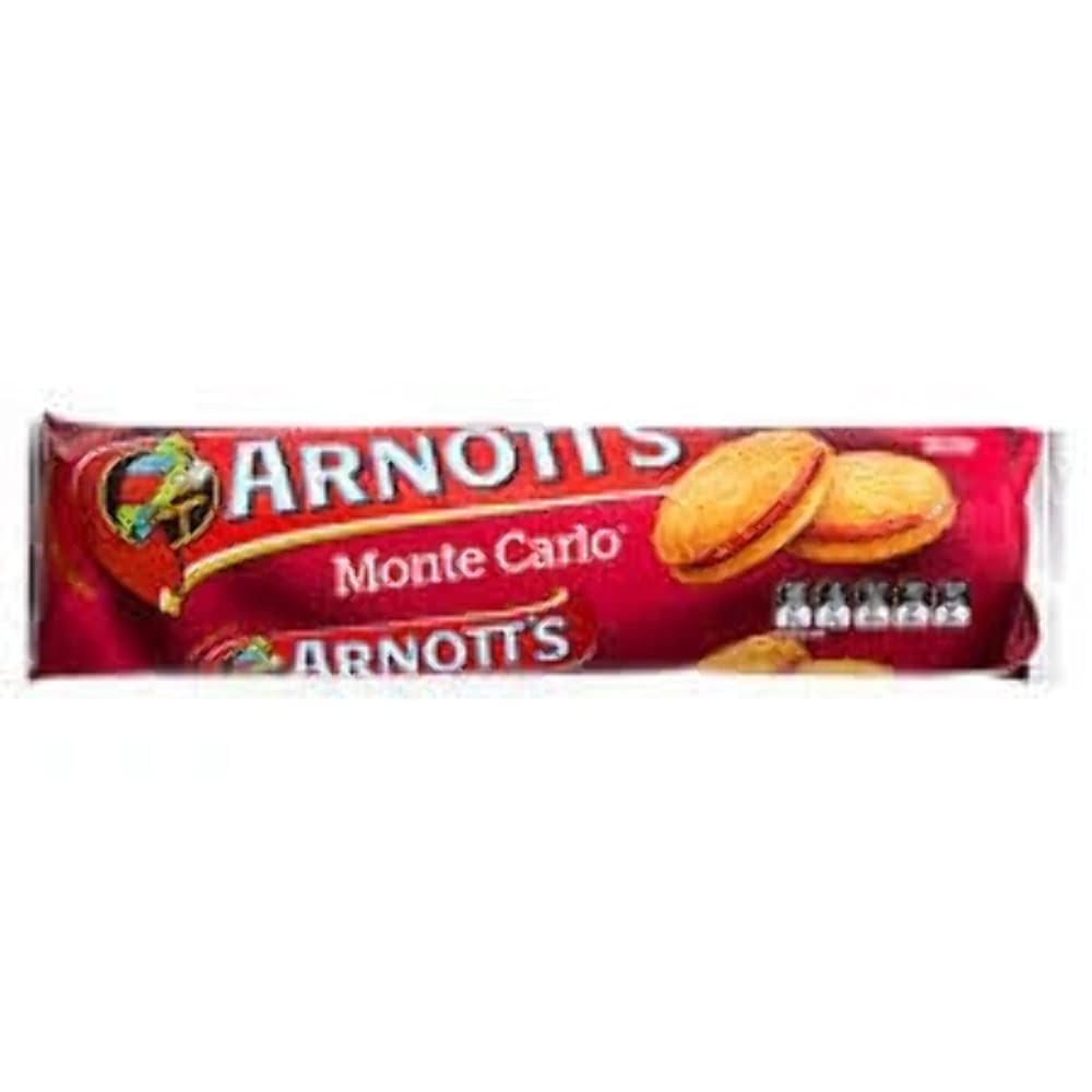 Arnott&#39;s Monte Carlo Jam &amp; Cream Biscuits 250g