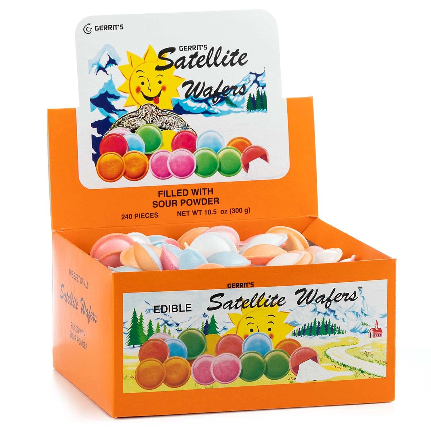 Gerrit&#39;s Satellite Wafers, Filled with Sour Powder, 240-Count Boxes (Pack of 2)