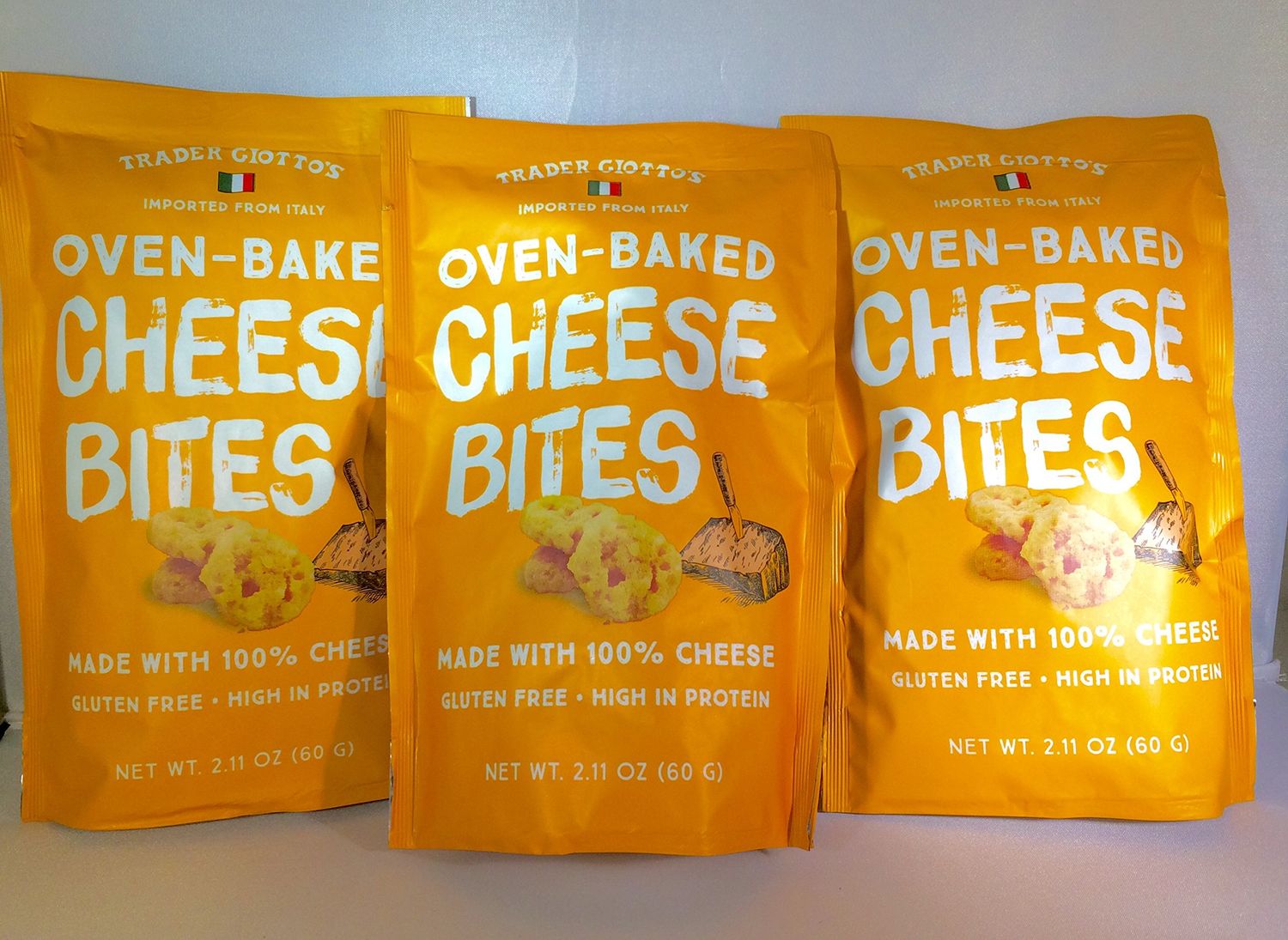 Trader Joe&#39;s Trader Giotto&#39;s Oven-Baked, Gluten-Free, Low Carb Cheese Bites (3-pack)