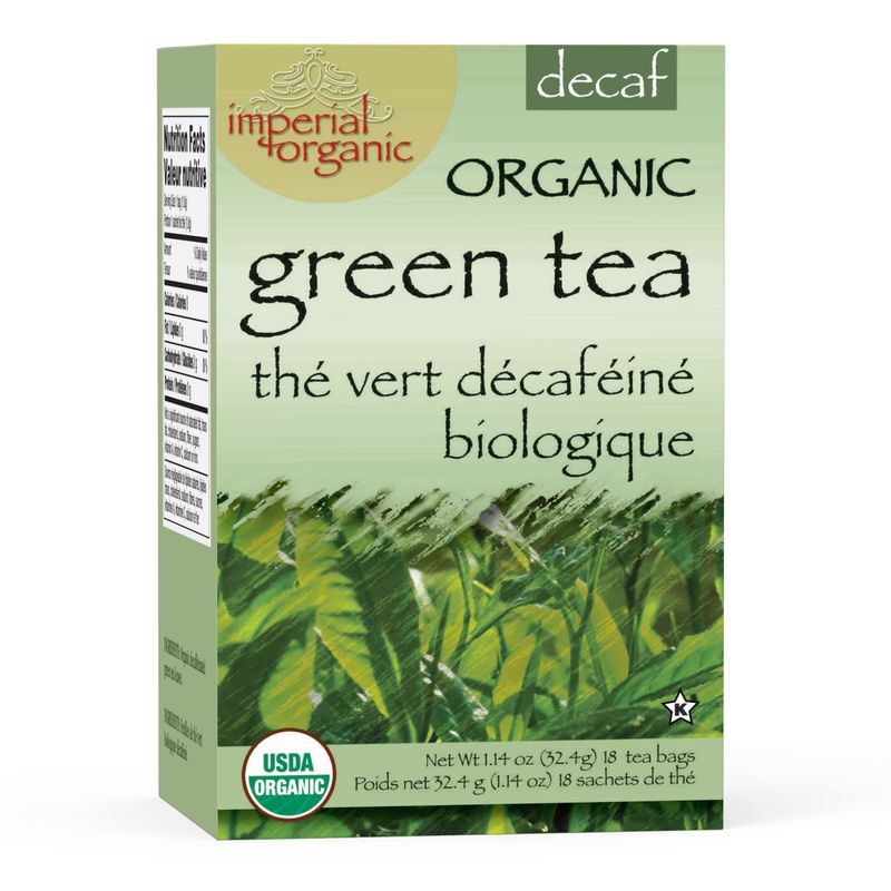 Uncle Lee&#39;s Tea Organic Decaf Green Tea, 100% Natural Premium Green Tea Bags, Fresh Flavor, Enjoy with Honey, Hot Tea or Iced Tea Beverages, 18 Tea Bags per Box