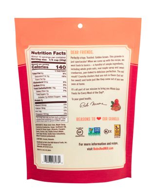 Bobs Red Mill Cranberry Almond Homestyle Granola, 11 Ounce Bag (Pack of 1), Certified Gluten Free, Non-GMO, Whole Grain