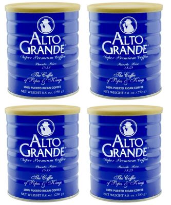 Alto Grande Super Premium Coffee Ground 8.8 Ounces - 4 cans