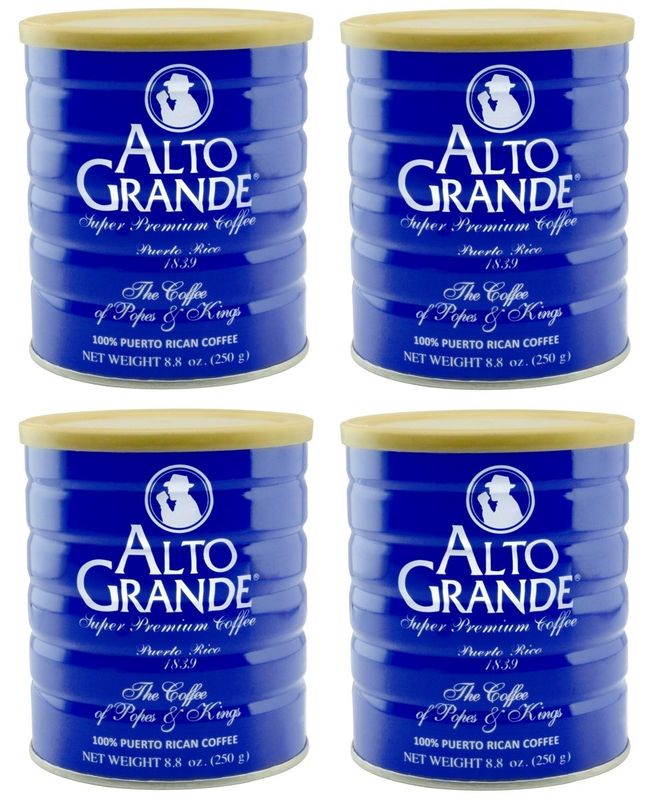 Alto Grande Super Premium Coffee Ground 8.8 Ounces - 4 cans