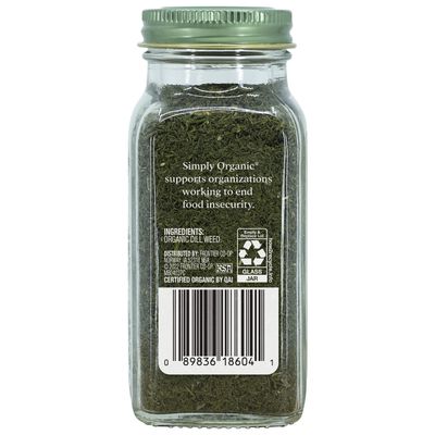 Simply Organic Dill Weed Cut &amp; Sifted, 0.81 Oz