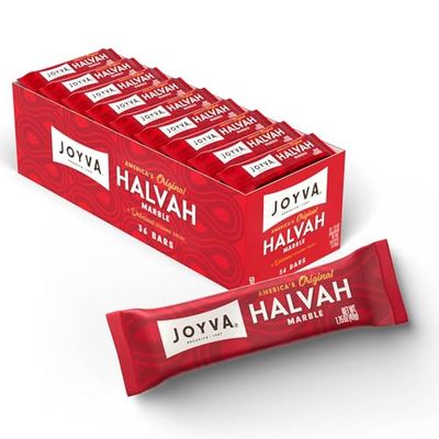 Joyva Halvah - Marble, 1.75oz Pack of 36 | A Delicious Sesame Treat | Dairy Free, Gluten-Free &amp; Kosher Parve | Handcrafted in Brooklyn