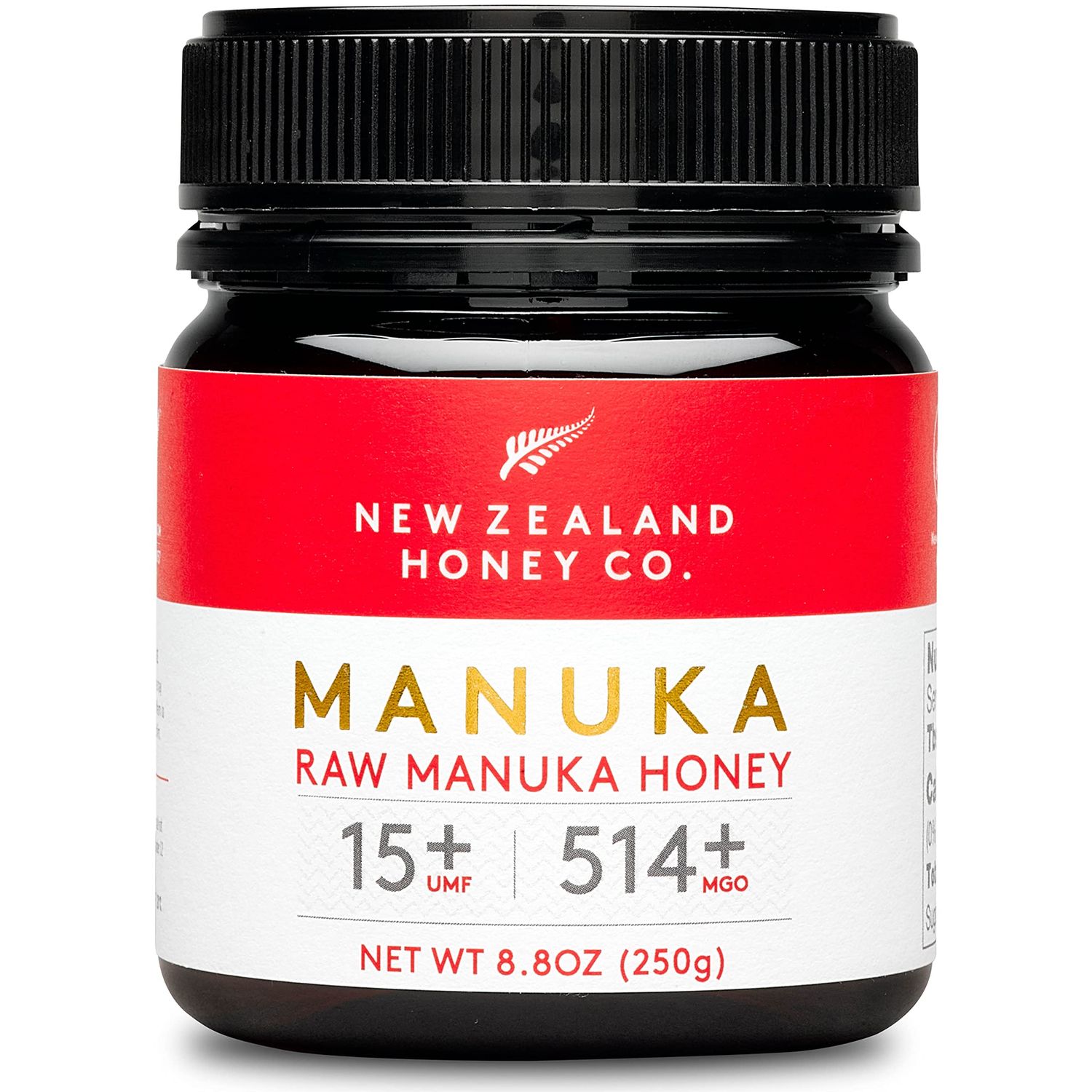 New Zealand Honey Co. Raw Manuka Honey UMF 15+ | MGO 514+, UMF Certified / 8.8oz