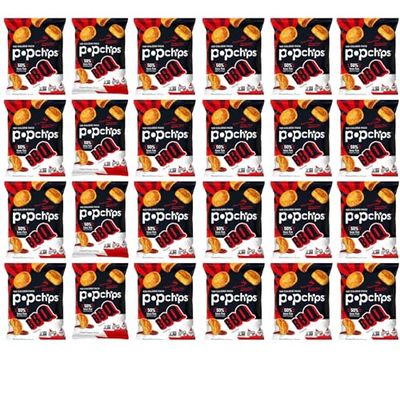 Popchip - Potato Chips All Natural Barbeque - 0.8 oz. (Pack of 24)