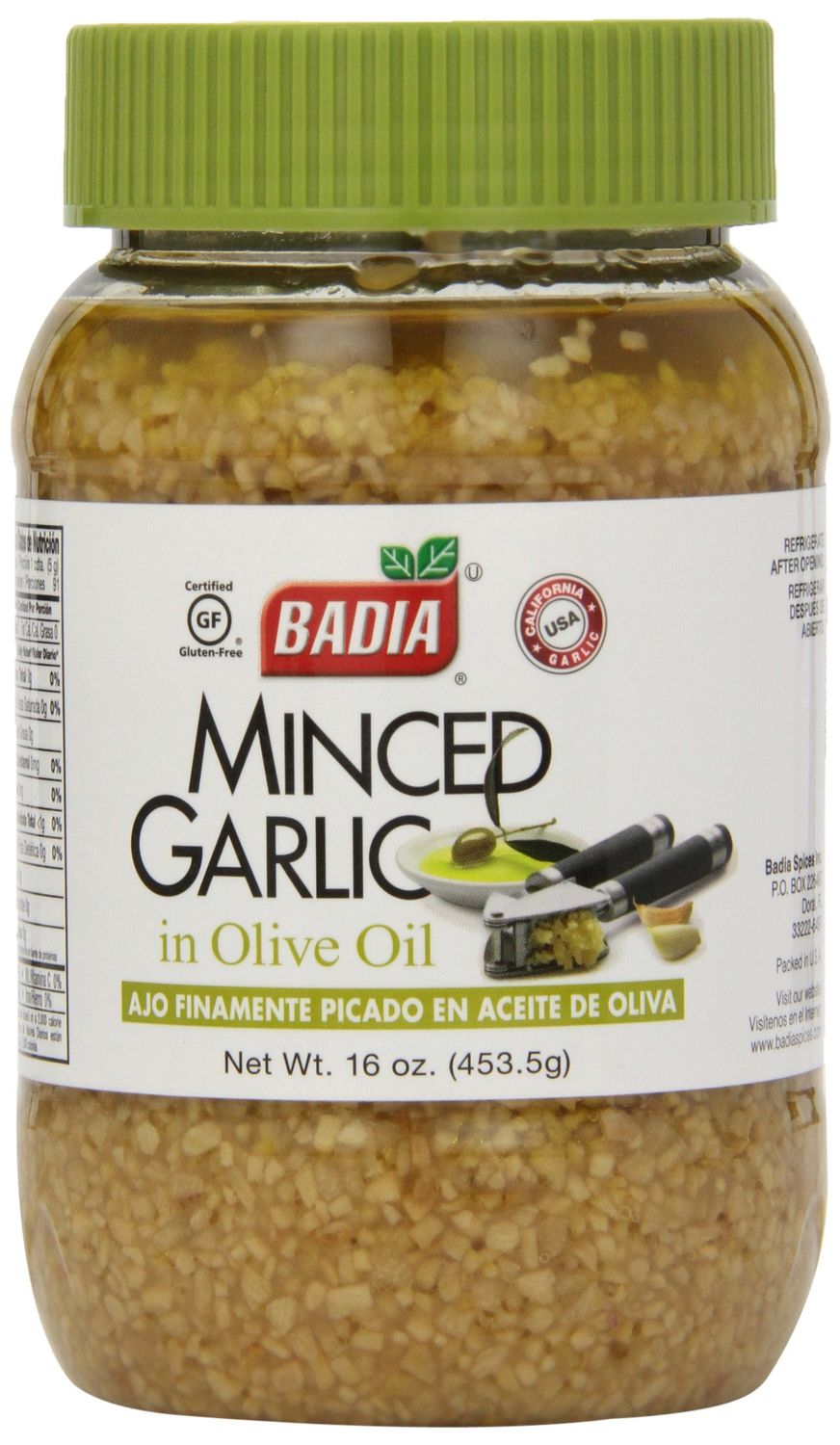Badia Spices inc Spice, Minced Garlic/Oil, 16 Ounce