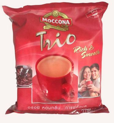 Moccona Trio Rich and Smooth 3in1 27 Sachets Net Wt. 513g Thailand Product