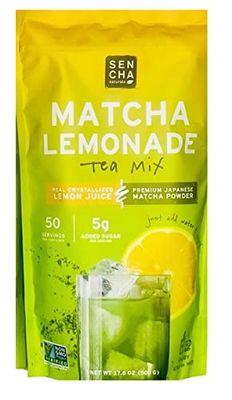 Organic Matcha Lemonade Tea Mix With Premium Japanese Matcha Powder (50 Servings) 17.6 OZ