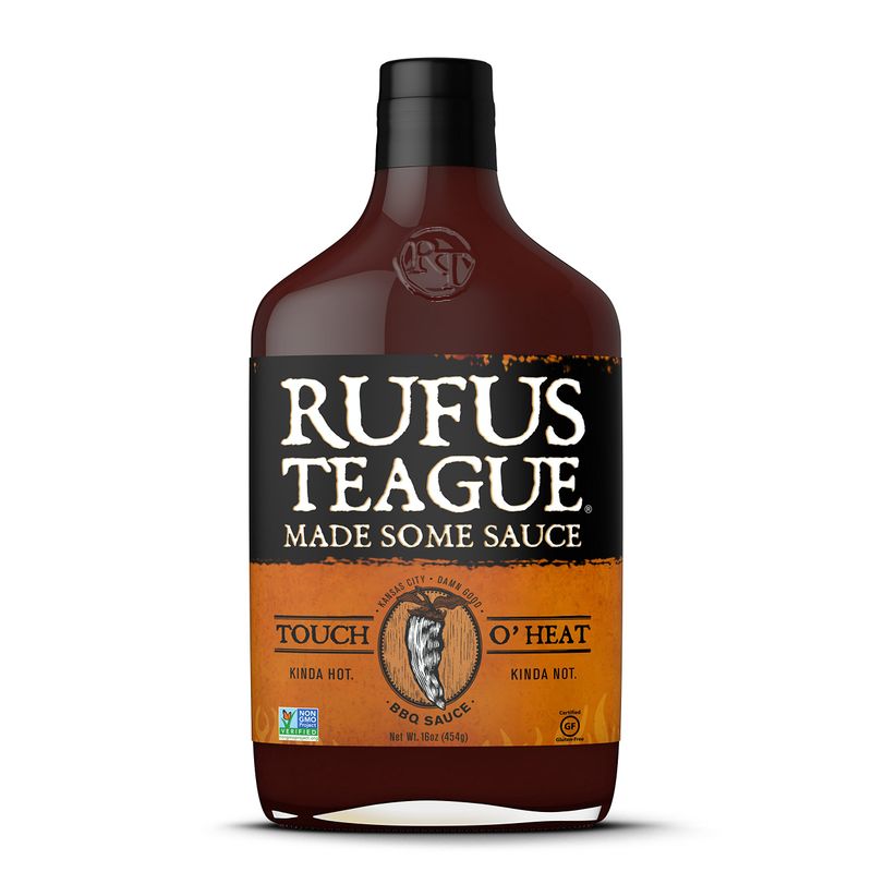 Rufus Teague Touch O Heat BBQ Sauce, 16 Ounce - 6 per case.