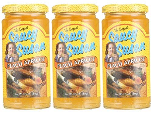 Saucy Susan Apricot Peach Sauce 9.5oz (Large Jars) - 3 Unit Pack