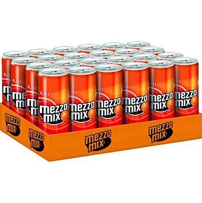 Mezzo Mix Classic - Cola &amp; Orange Soda - CASE of 24 x 0.33 l