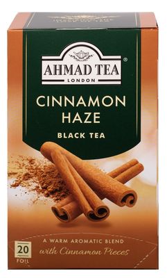 Ahmad Tea Black Tea, Cinnamon Haze Teabags, 20 ct (Pack of 6) - Caffeinated &amp; Sugar-Free