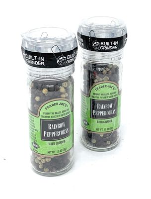 Trader Joe&#39;s Rainbow Peppercorns Pepper with Grinder (2 Pack)