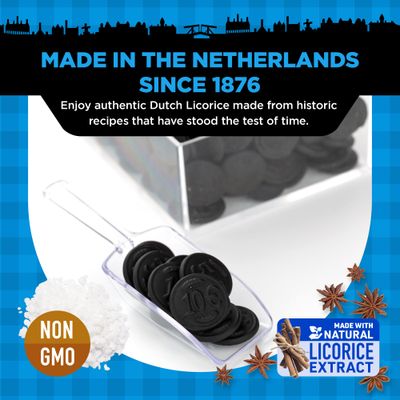Gustaf's Dutch Licorice Coins - Bag of 5.2oz - 150g