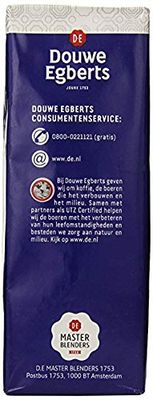 Douwe Egberts, Decaffeinated, Ground Coffee - Medium Roast, Decaf Coffee - Rich, Aromatic, and Smooth, Perfectly Balanced Flavor, 8.8 Ounce