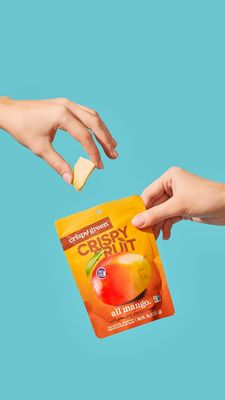 Crispy Green Natural Freeze-Dried Fruit, Mango Single-Serve, No Sugar Added, 0.63 Ounce (Pack of 12)
