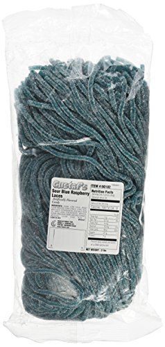 Gustaf&#39;s Sour Blue Raspberry Licorice Laces - 2 Lb. Bag
