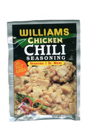 Williams Chicken Chili Seasoning - 1.13 Ounces (Pack of 6)