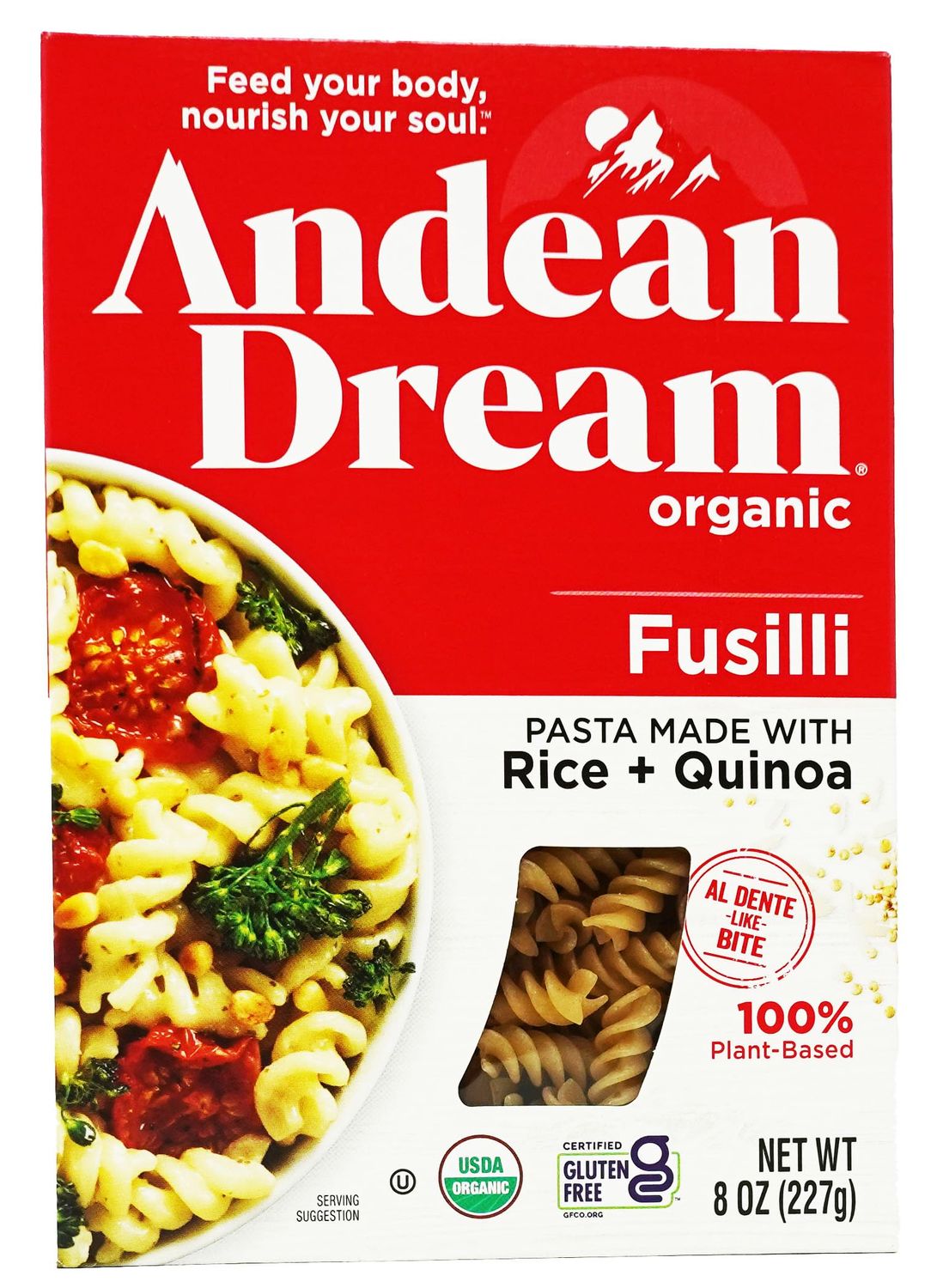 Andean Dream Organic Quinoa Fusilli Pasta, 8 Ounce -- 12 per case.12