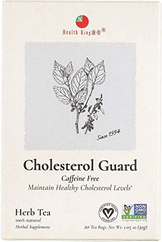 Health King Cholesterol Guard Herb Tea, Teabags, 20-Count Box (Pack of 4)