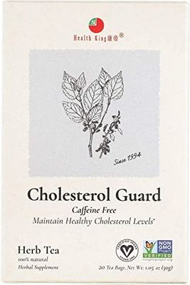 Health King Cholesterol Guard Herb Tea, Teabags, 20-Count Box (Pack of 4)