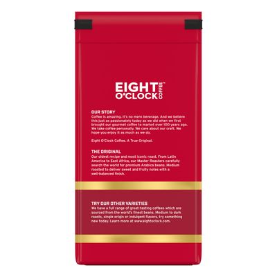 Eight O'Clock Coffee The Original, 12 Ounce (Pack of 6) Medium Roast Ground Coffee 100% Arabica, Sweet, Fruity, Well Balanced