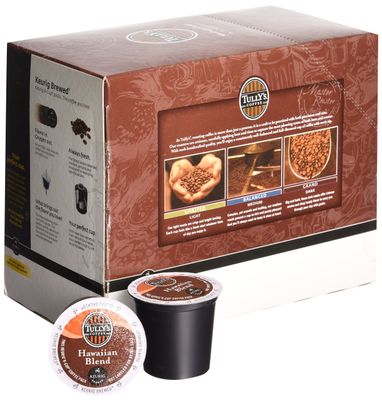 48 Count - Tully's Coffee Hawaiian Blend Coffee K Cup For KEURIG Brewers