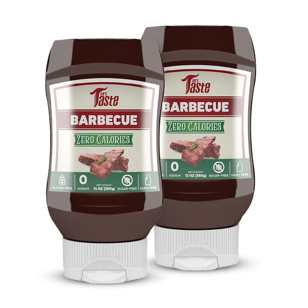 Mrs Taste Sugar Free Sauce, Zero Calories, Zero Sodium, Zero Sugar, High Fiber, Keto Friendly, Paleo Friendly, Condiments and Sauces (BBQ 2 Pack)