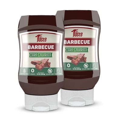 Mrs Taste Sugar Free Sauce, Zero Calories, Zero Sodium, Zero Sugar, High Fiber, Keto Friendly, Paleo Friendly, Condiments and Sauces (BBQ 2 Pack)