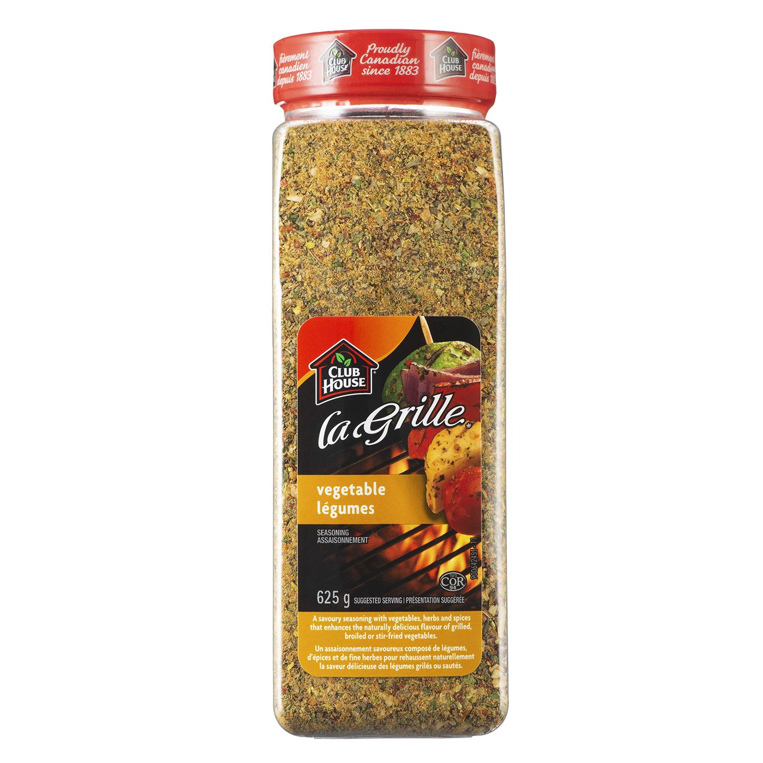 Club House La Grille Vegetable Seasoning,625g/22.04oz{Imported from Canada}
